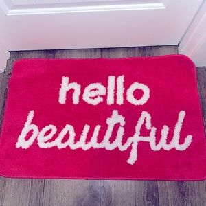 Hot pink bath mat! Never used